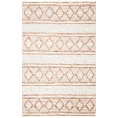 Safavieh 4 x 6 ft. Natural Fiber Rectangle Area RugBeige & Ivory NF866A-4
